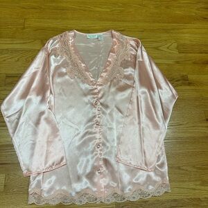 Victoria’s Secret gold label Pink Lace Trim Sleepwear